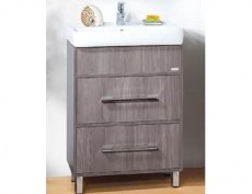 Умывальник с тумбой для ванных Чили серая лиственница